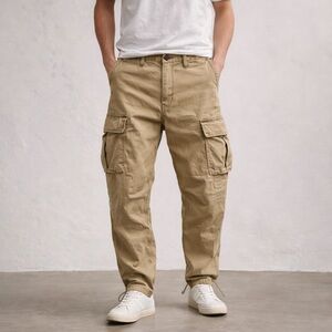 American Eagle Outfitters Tan Cargo Pants - Utility Style